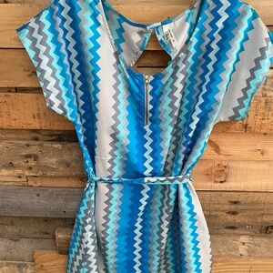 Truth brand chevron pattern dress
